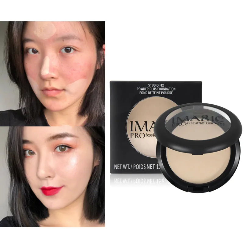 IMAGIC макияж скрывающий порошок торт стойкий контроль масла отбеливающий легкий и