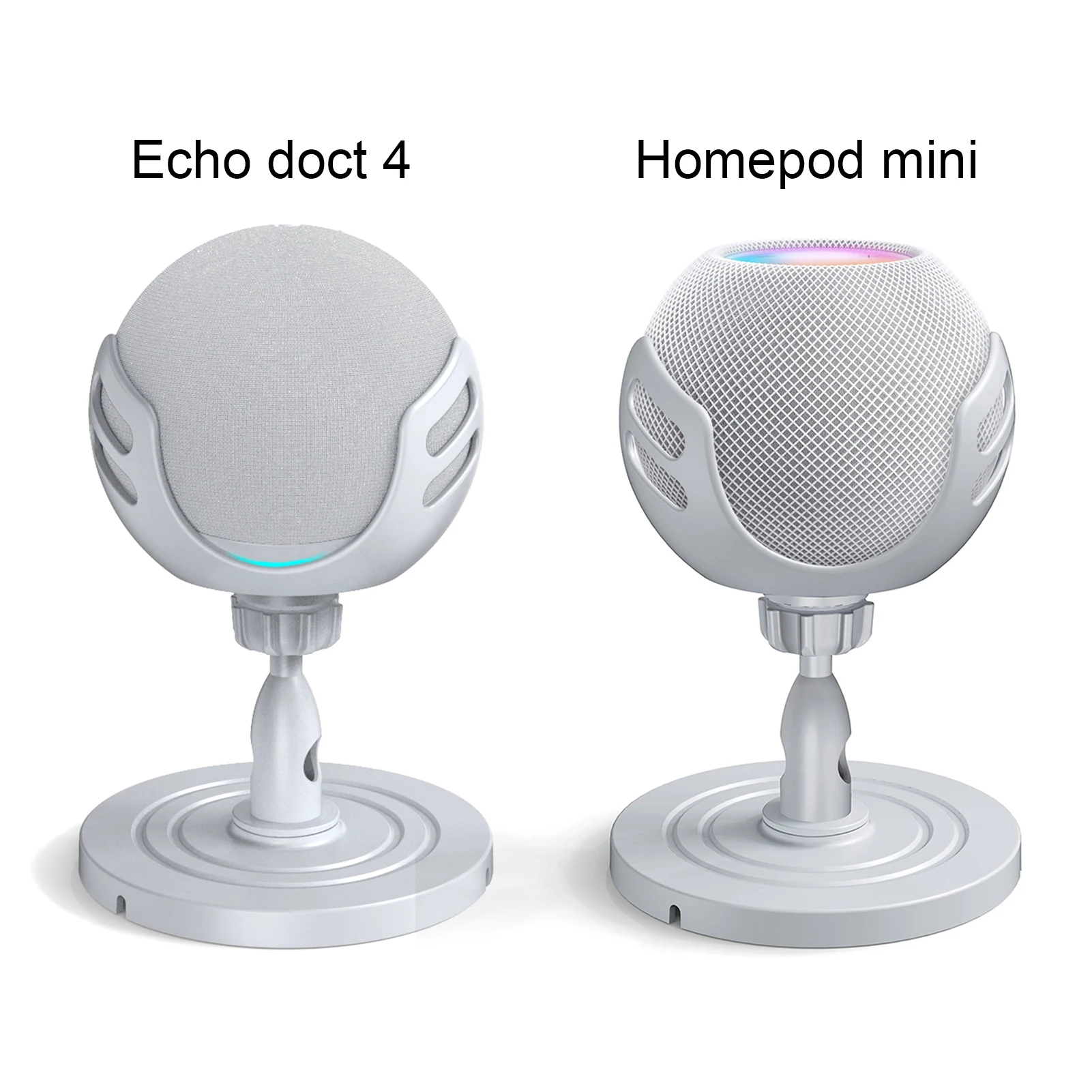 Support Réglable Pour Enceinte Amazon Dot 3ème Génération - Noir, Compact, Rotatif 360°, Antidérapant