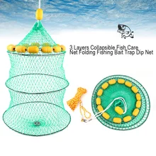 

Portable Folding Multiple Floating Ball Fishing Net Steel Wire Cast Mesh Fishing Guards Crab Catching Trap Tackle Accessories