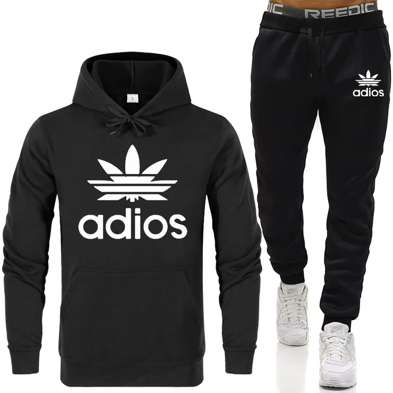

2020 Brand Men Tracksuit 2 Piece Tops and Pants Mens Sweat Suits Set Letter Print Plus Size Jogger Sets for Men Clothing