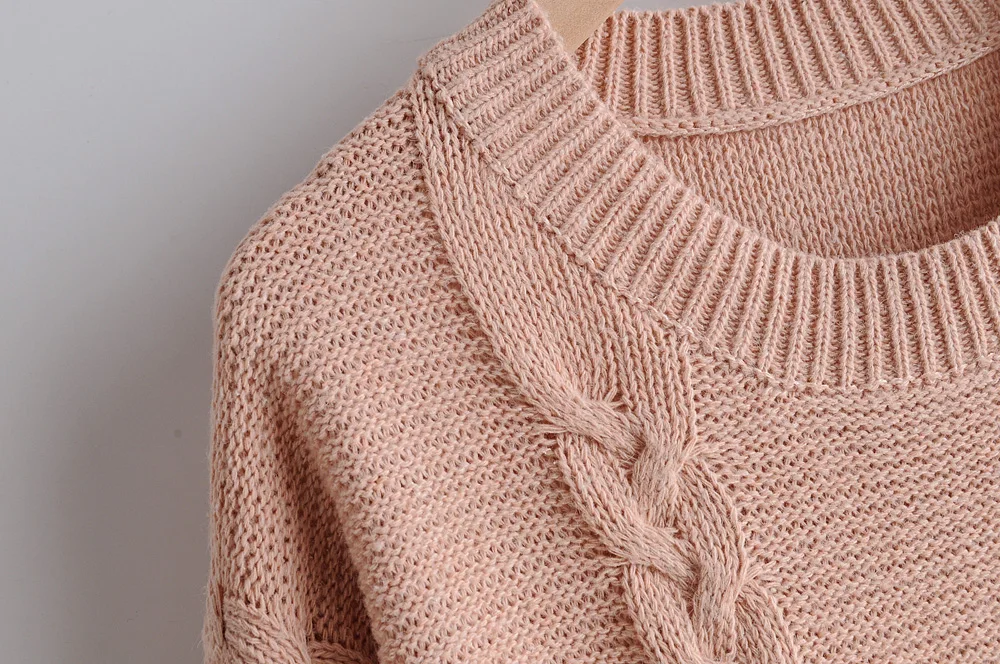 Fashion Za Women Sweater Autumn Solid Tassels O-Neck Casual Long Sleeve Loose Knit Pullovers Sweaters Jumper Ladies Tops