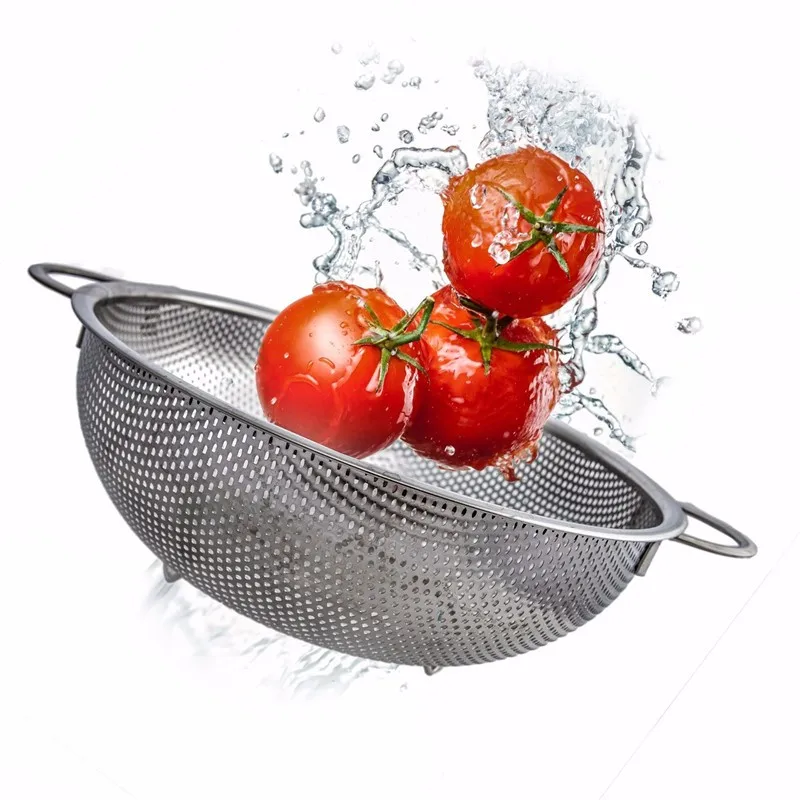 С двойной ручкой овощи; рис корзина кухонная корзина промывка Риса Сито Фильтр