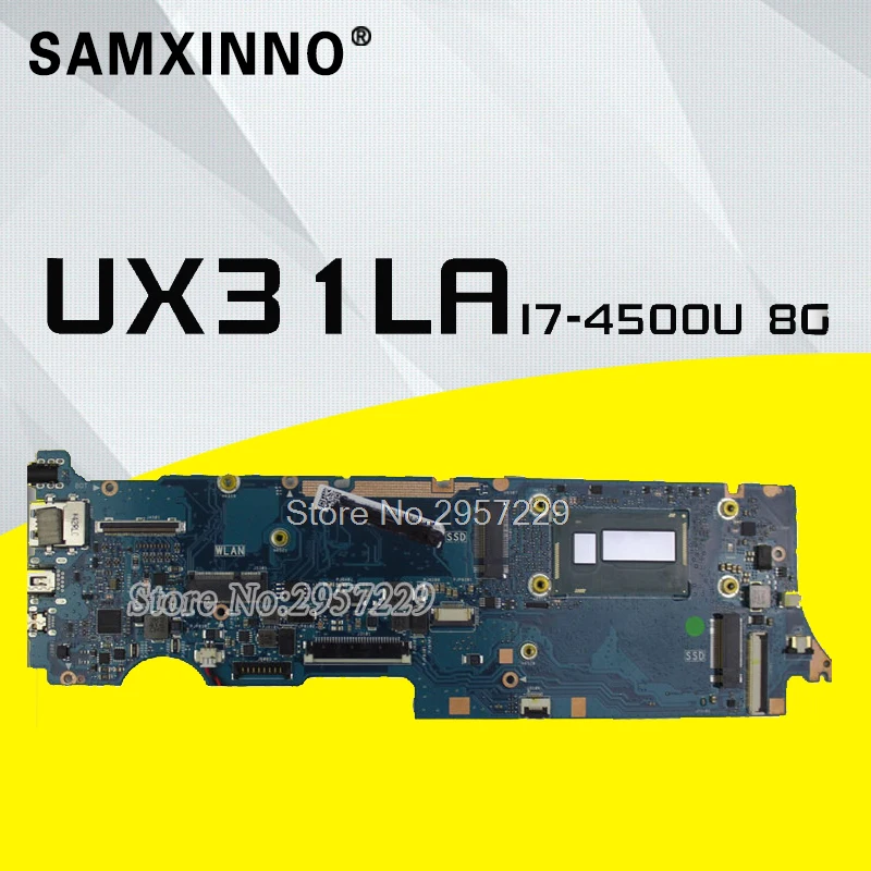 Для For Asus UX31L UX31LA материнская плата REV2.1 с i7-4500U памятью 8G 100% протестирована хорошо