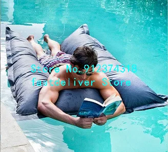 Outdoor Indoor comfortable large bean bag chair big, pool side swimming floating bean lazy sofa sac cover only 