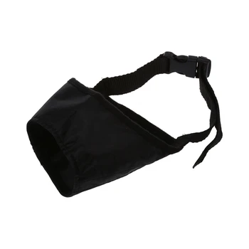 

Black Adjustable Nylon Dog Muzzle for Security Bark Stops Along 8cm