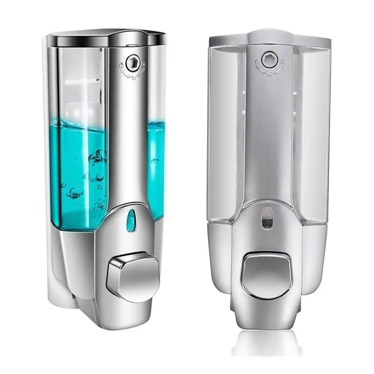 

350ml Hand Soap Shampoo Dispenser Wall Mount Shower Liquid Dispensers Containers With Lock For Bathroom Washroom