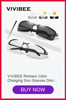 VIVIBEE поляризованные фотохромные мужские пилотные Солнцезащитные очки женские авиационные титановые солнцезащитные очки 52 мм светильник Меняющие цвет