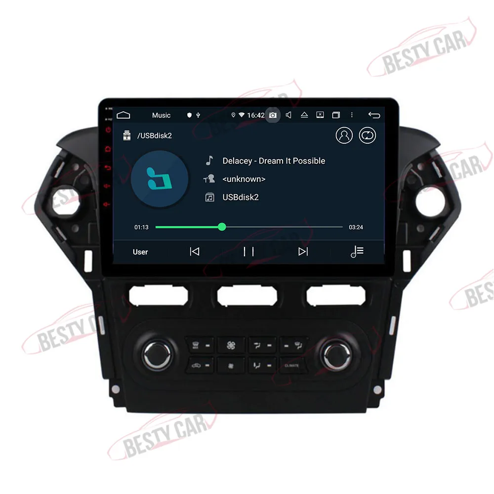 10," ips Android 9,0 Автомобильный мультимедийный плеер Радио стерео для Ford Mondeo Chia-X 2010~ головное устройство gps навигация Bluetooth