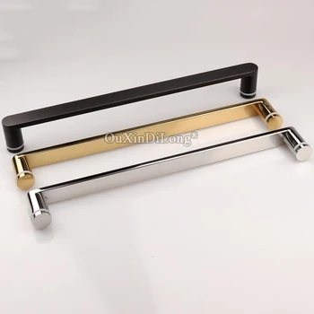 

High Quality 304 Stainless Steel Bathroom Shower Sliding Door Handles Double Open Glass Sliding Door Handles for 8~15mm Glass
