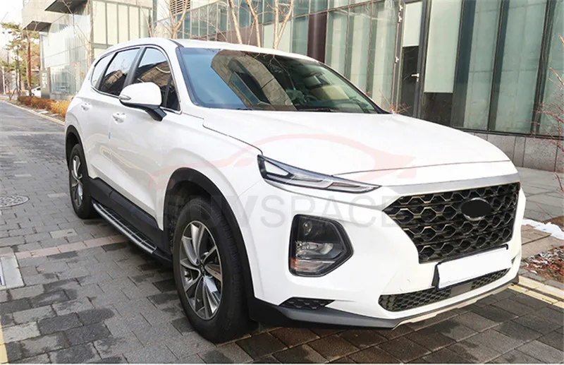 Боковой Шаг подходит для hyundai Santa Fe ix45 Беговая доска nerf бар 2 шт. левый и правый алюминиевый боковой шаг боковая педаль лестницы