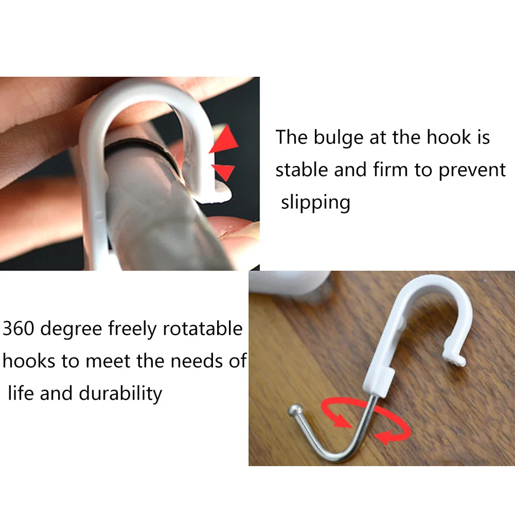 7 шт. вешалка органайзер из нержавеющей стали с поворотом на 360 градусов|Крючки и