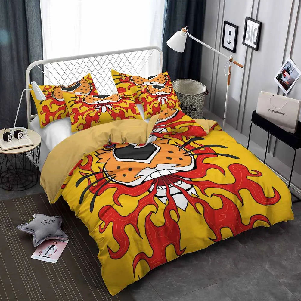 Cheetos Crunchy Bedding Set Snacks Food Duvet Cover Sets Comforter Bed