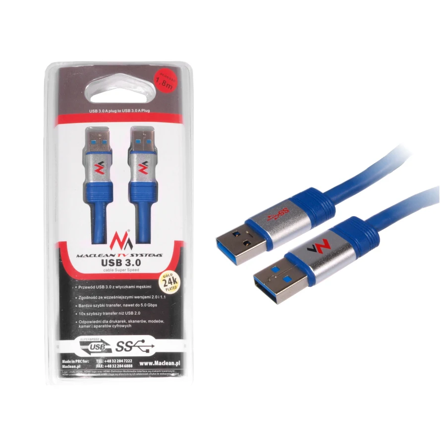 USB удлинитель Male to AM-AM 3 0 кабель 1 8 м супер высокая скорость сверхмощный 24К