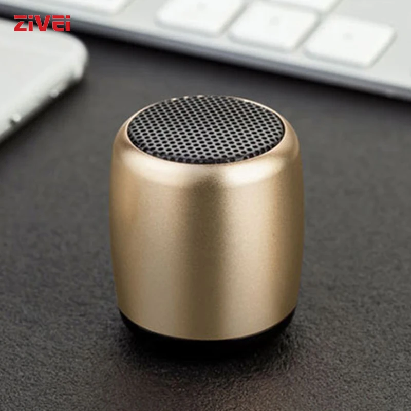 ZIVEI Gold Mini Speaker Metal TWS Bluetooth Speaerk with One Key Easy to Operate and Lightweight Carry BM3 | Электроника