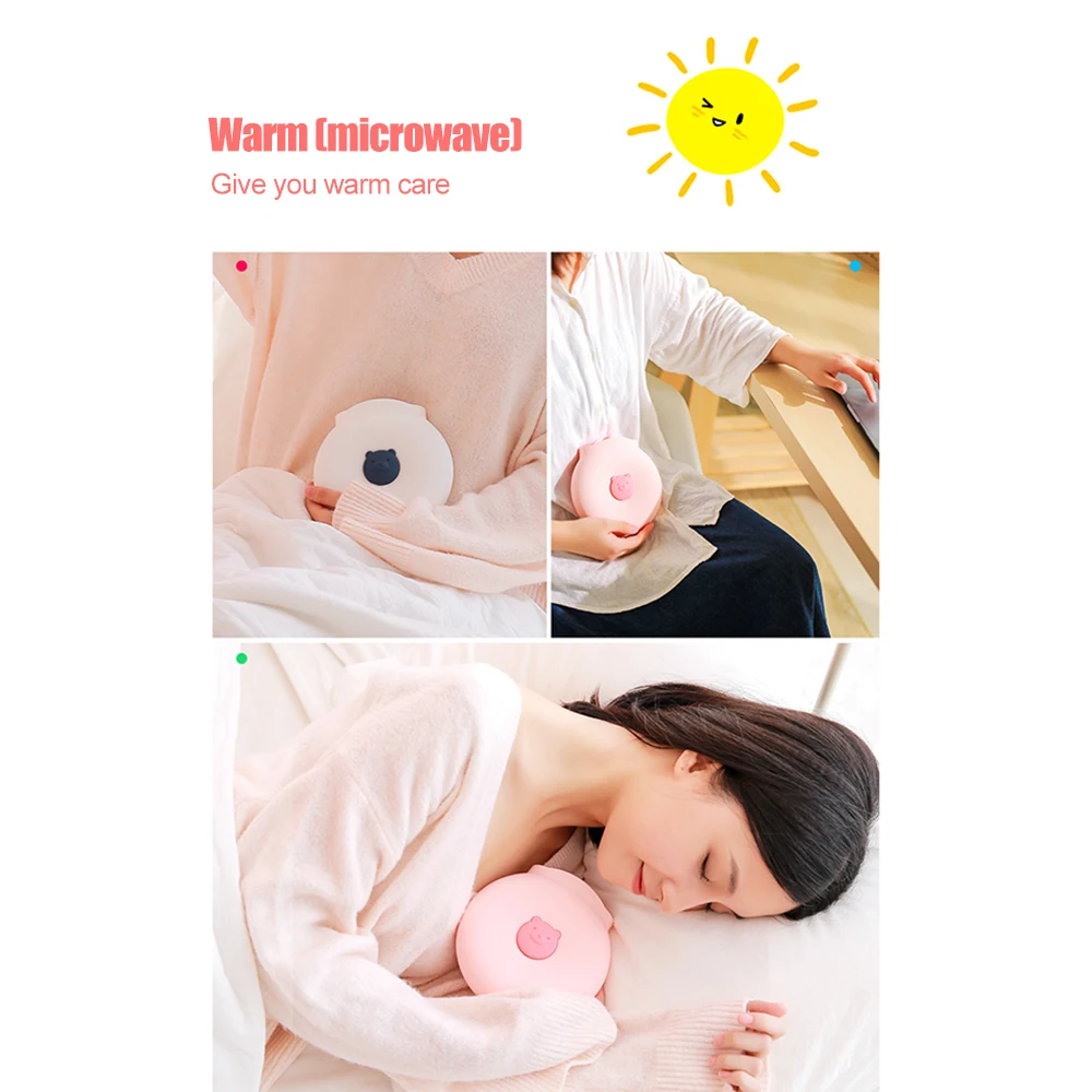 Silicone Hand Warmer Hot Water Bag 560ml Cute Hot Water Bottle Mini Portable Dual-use Cold and Hot Water Bags Handwarmer Body