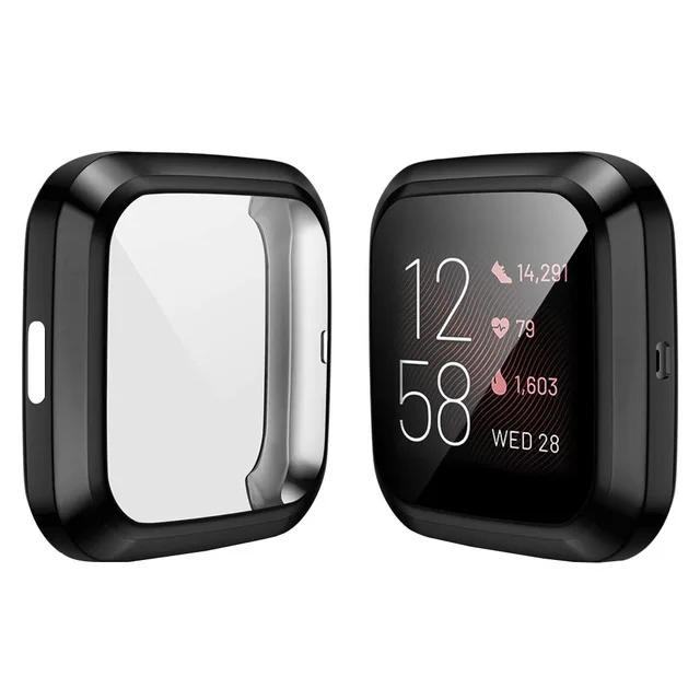 Full Screen Protector cover for Fitbit Versa Versa 2 Versa 3 Sensesoft TPU Bumper Case for Versa lite Smart watch Accessories 