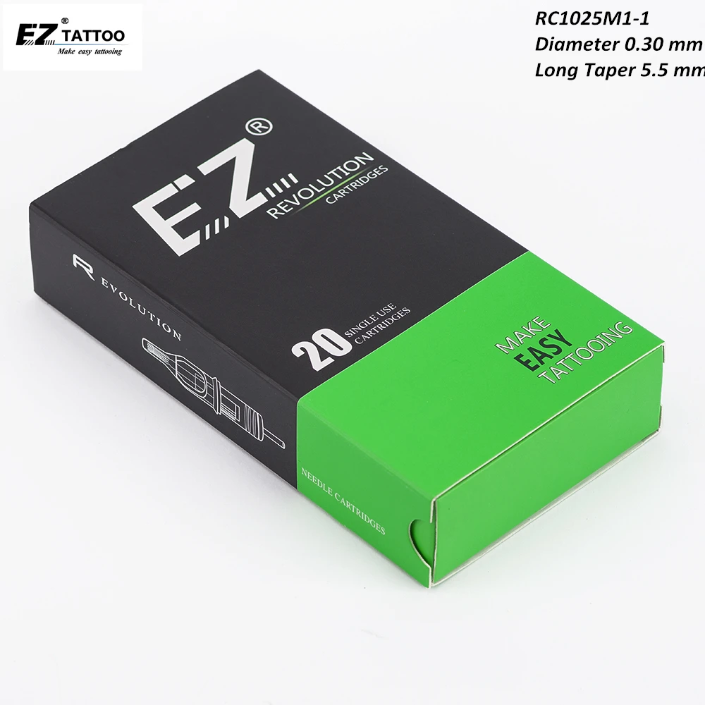 RC1025M1 1EZ иглы для картриджа #10 Bugpin Magnum тату совместимы с картриджем машины Grip 20