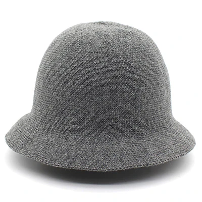 OUBR трендовая Брендовая женская шерстяная Рыбацкая шляпа наружная теплая шляпа в стиле ретро высокого качества вязаная шапка Дамы незамерзающий шляпа - Цвет: C6