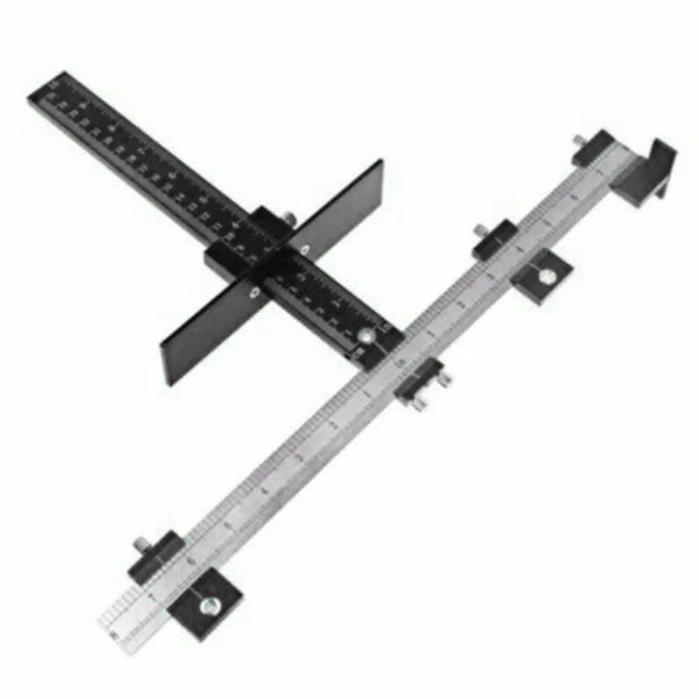 

Drill Guide Punch Locator Woodworking Position Ruler Hole Adjustable Hand Tool