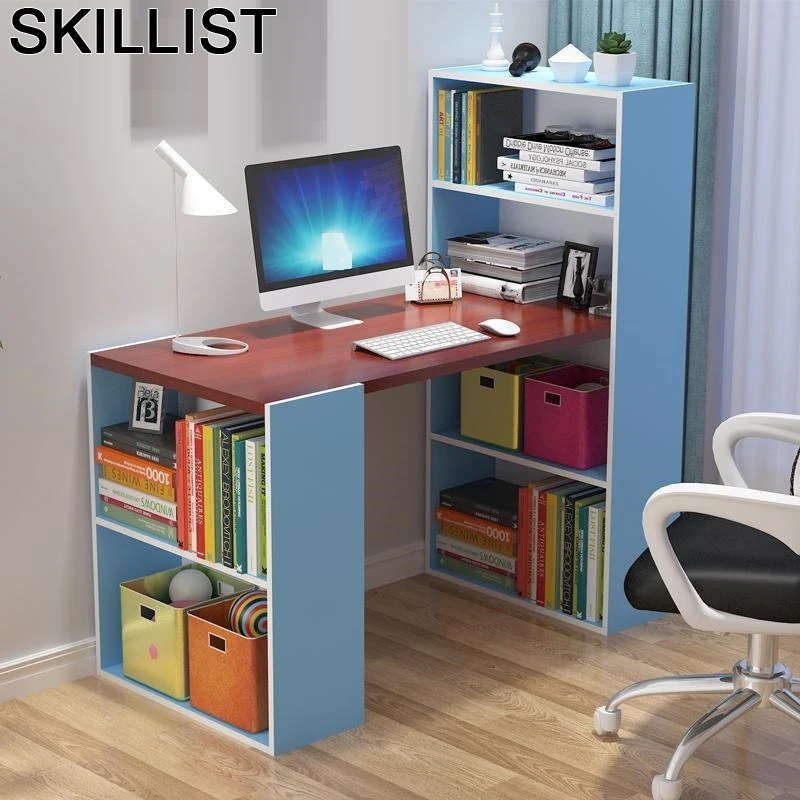 

Small Bed Notebook Standing Portatil Escrivaninha Office Escritorio Mesa Tablo Desk Bedside Laptop Stand Table With Bookshelf