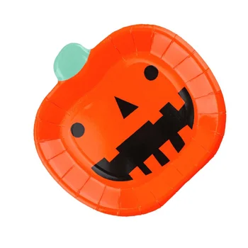 

8 Pcs Halloween Paper Trays Disposable Paper Dishes Paper Plates Tableware for Decoration Tableware