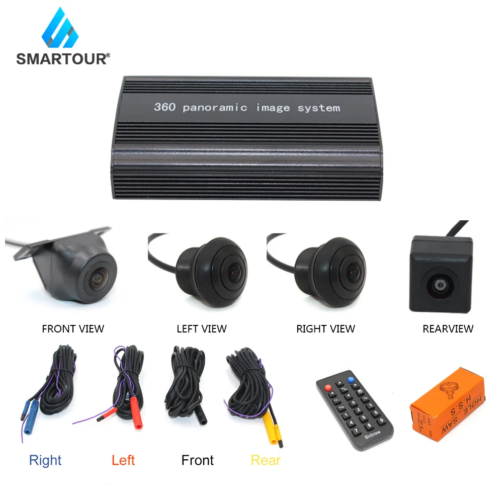 

360 Degree Car Surround View System Auto Bird View Panorama DVR System 4 Camera HD 1080P Car DVR Recorder 2D Parking Assistance