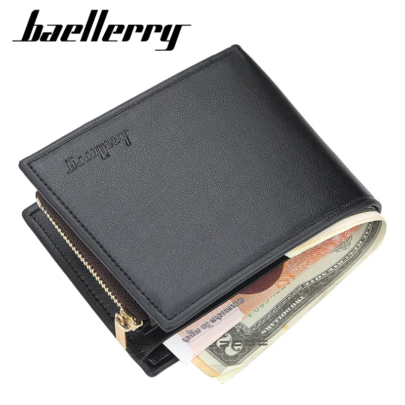 2019 Casual Short Men Wallets PU Leather Male Card Holder Photo Style High Quality Purses | Багаж и сумки