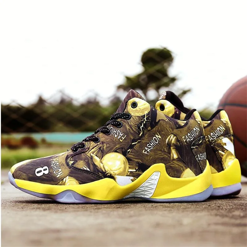 Уличный тренд хип-хоп баскетбольная обувь мужская спортивная обувь смешанные цвета тренировка ультра Boost уличные противоскользящие баскетбольные кроссовки