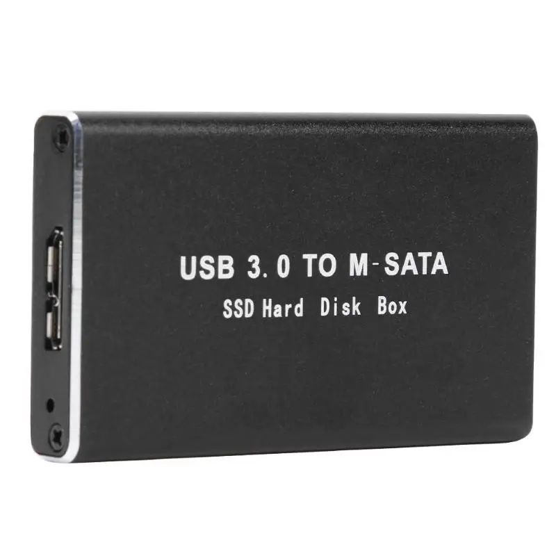 

Mini SSD Hard Drive Enclosure USB 3.0 to mSATA External Hard Disk HDD Case 5Gbps mSATA SSD Enclosure Case Support UASP
