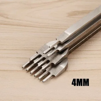 

3/4/5/6mm Leather Craft Hole Drilling Chisel Graving Stitching Punching Tool Skin Tool Kit Accessories