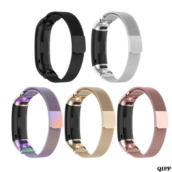 

Magnetic Stainless Steel Replacement Watch Band Strap for Huawei Honor Band 3 / Band3 Pro TER-B09 TER-B29 Bracelet Aug. 14