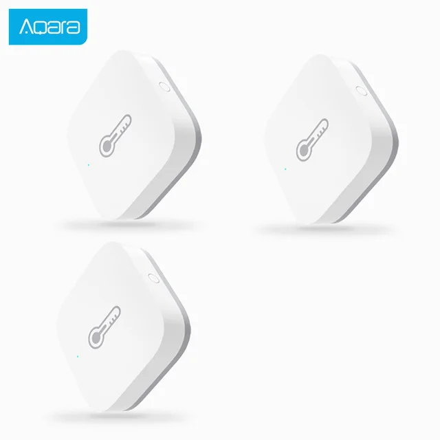 AQara умная температура Hu mi dity сенсор ZigBee Wifi беспроводная работа с умным домом mi jia mi home App - Цвет: 3PCS White