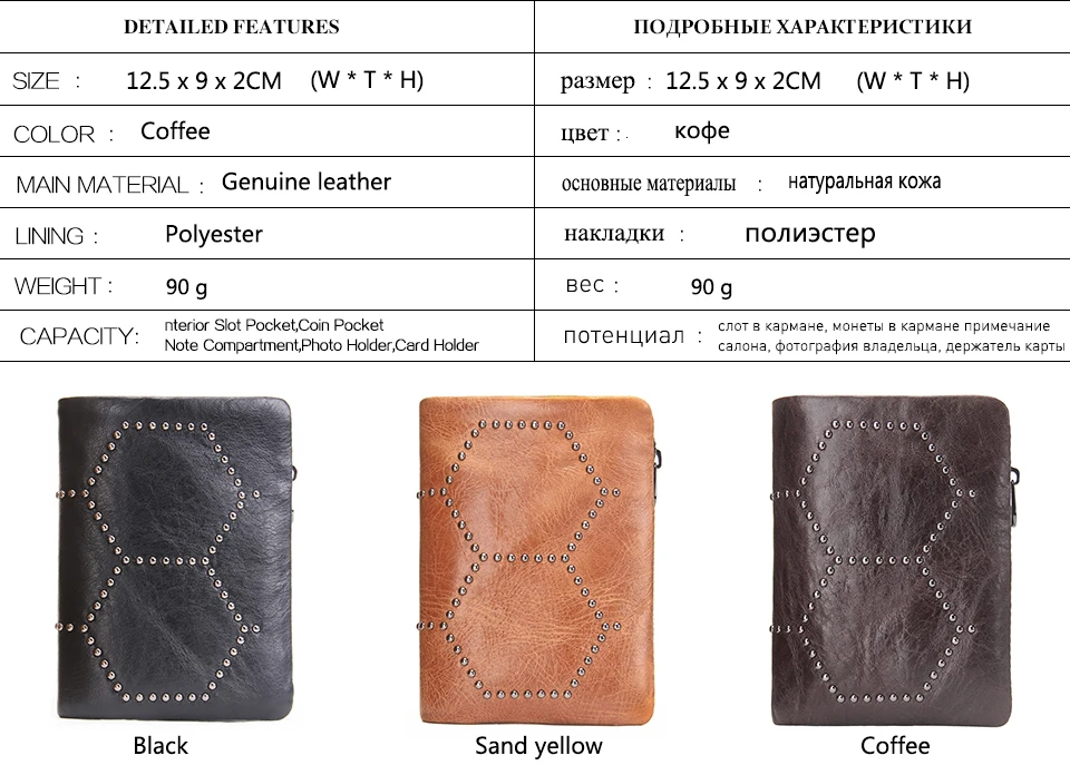 Contact's Genuine Leather Men Wallets Credit Card Holders Mens Wallet With Coin Pocket Brand Walet Male Clasp Purse High Quality