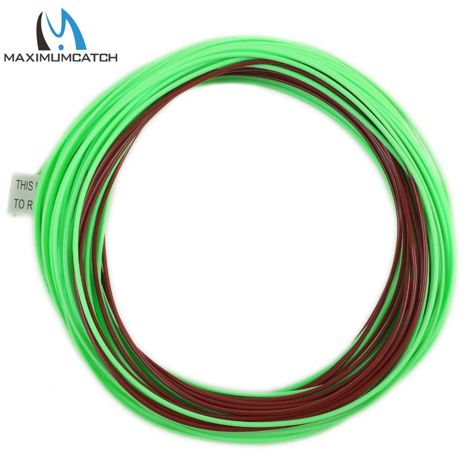 Maximumcatch Mainstream Sinking Tip 80FT 4-8WT Brown/Lemon Green Color Fly  Fishing Line Weight Forward Floating Fly Line