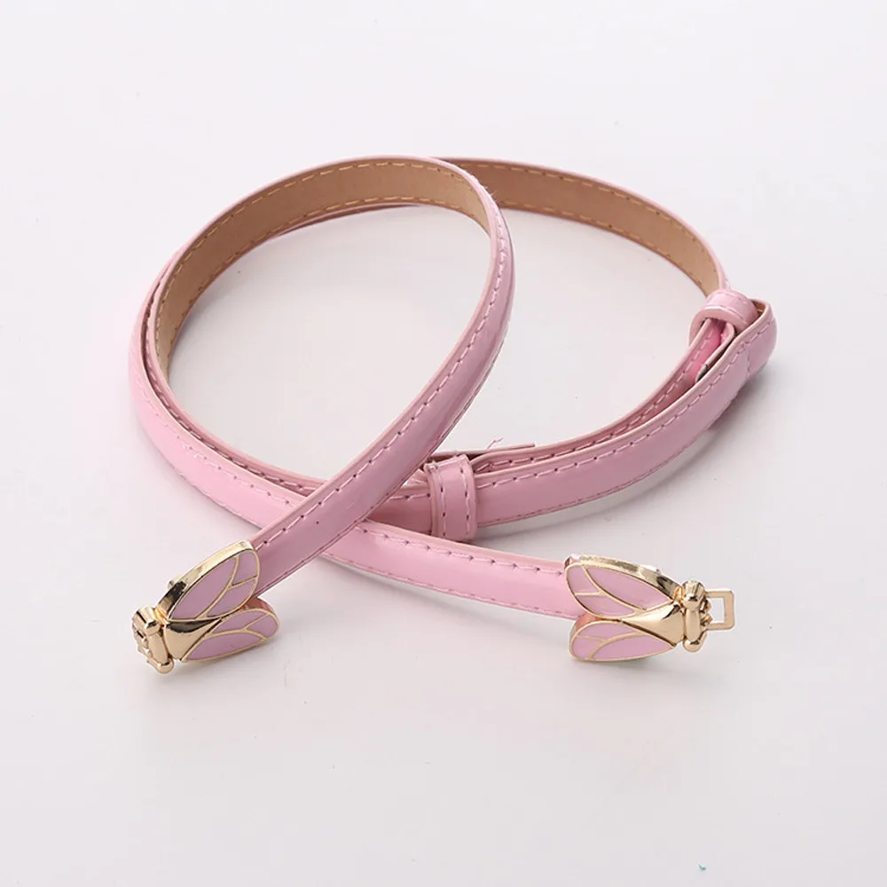 Buckle-free Belt For Jean Pants Dresses Elegant Fashion Women Belt Buckle Leather Waistband Accessories High Quality