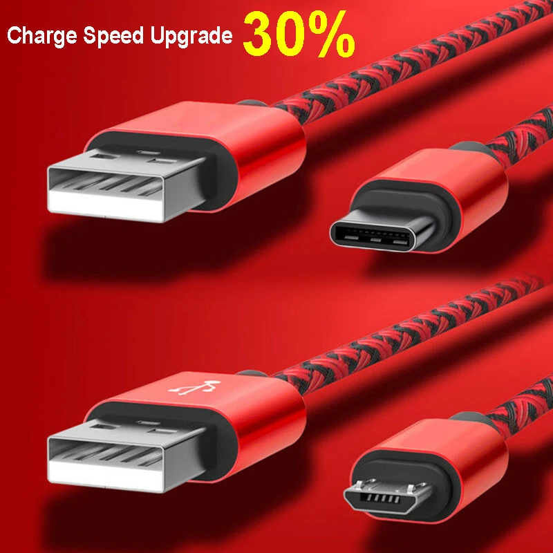 USB C Type 3 1 кабель для синхронизации данных и зарядки плетеный шнур быстрой Micro типа
