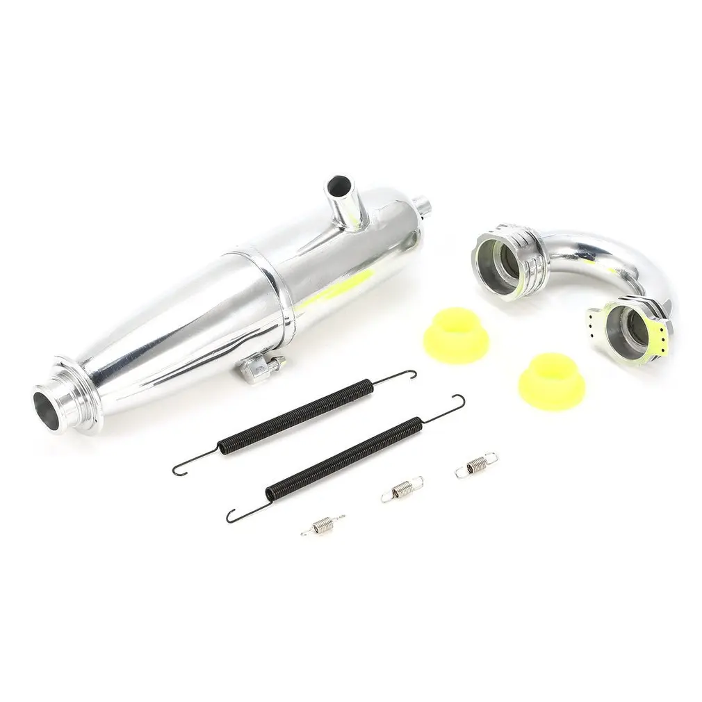 

New BQ004 Aluminum Alloy Joint Tubing Exhaust Pipe for 1/8 Nitro RC Car Truck Buggy Off-road HSP redcat/ SH GO 21 28 Engine