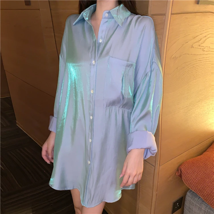 New  New come  Transparent Laser Symphony Sunscreen Pocket Jersey Jacket Clear Jacket Iridescent Glossy 