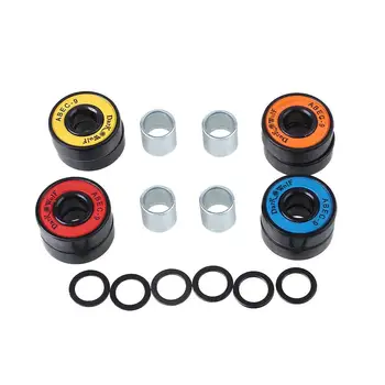 

8pcs Skateboard Roller Skate Parts Bearings with Washer Spacer Box Kit Set