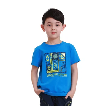 

Beaume children's T-shirt round neck comfortable breathable short sleeve fashion print FEE52159
