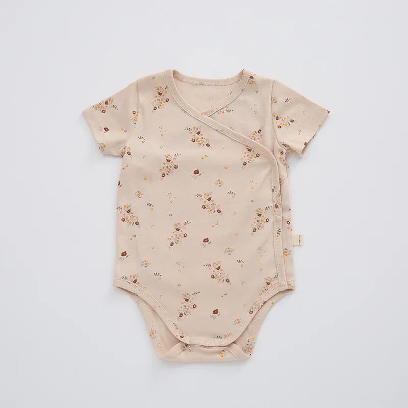 Baby Bodysuits cheap 0-24M Newborn Kid Baby Boys Girls Clothes Summer Short Sleeve Romper Print Cute Sweet Cotton Jumpsuit Lovely Body suit Outfit Baby Bodysuits for boy Baby Rompers