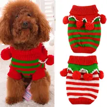 Свитер для собаки красный и зеленый домашнее животное L Домашние животные праздничная одежда Рождество