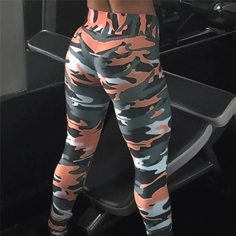 New Fashion 2020 Camouflage Printing Elasticity Leggings Camouflage Fitness Pant Legins Casual  Legging For Women