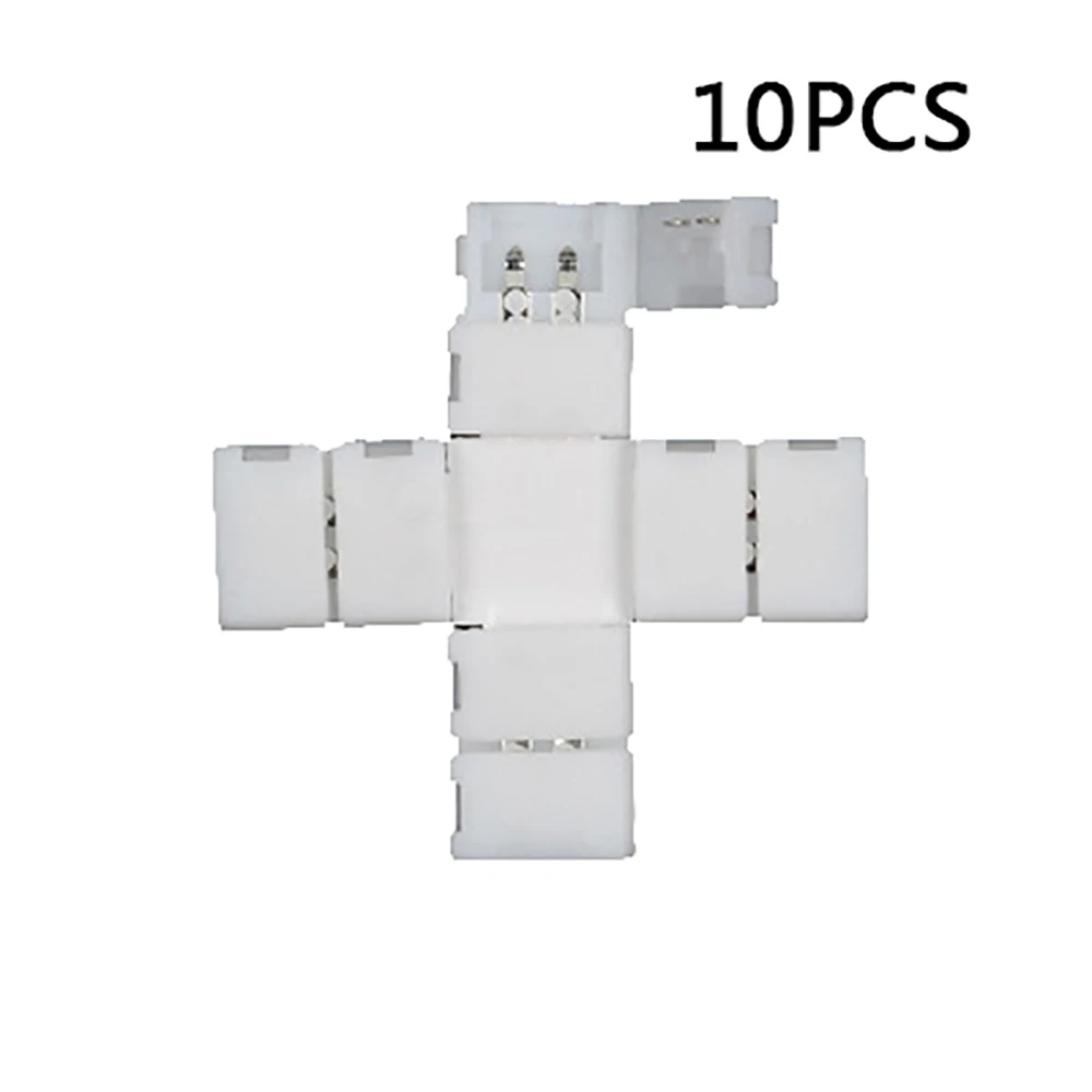 10/20 шт. RGB Светодиодная лента 2 Pin/4 Pin 8 мм/10 мм L образная T паяльная адаптер для