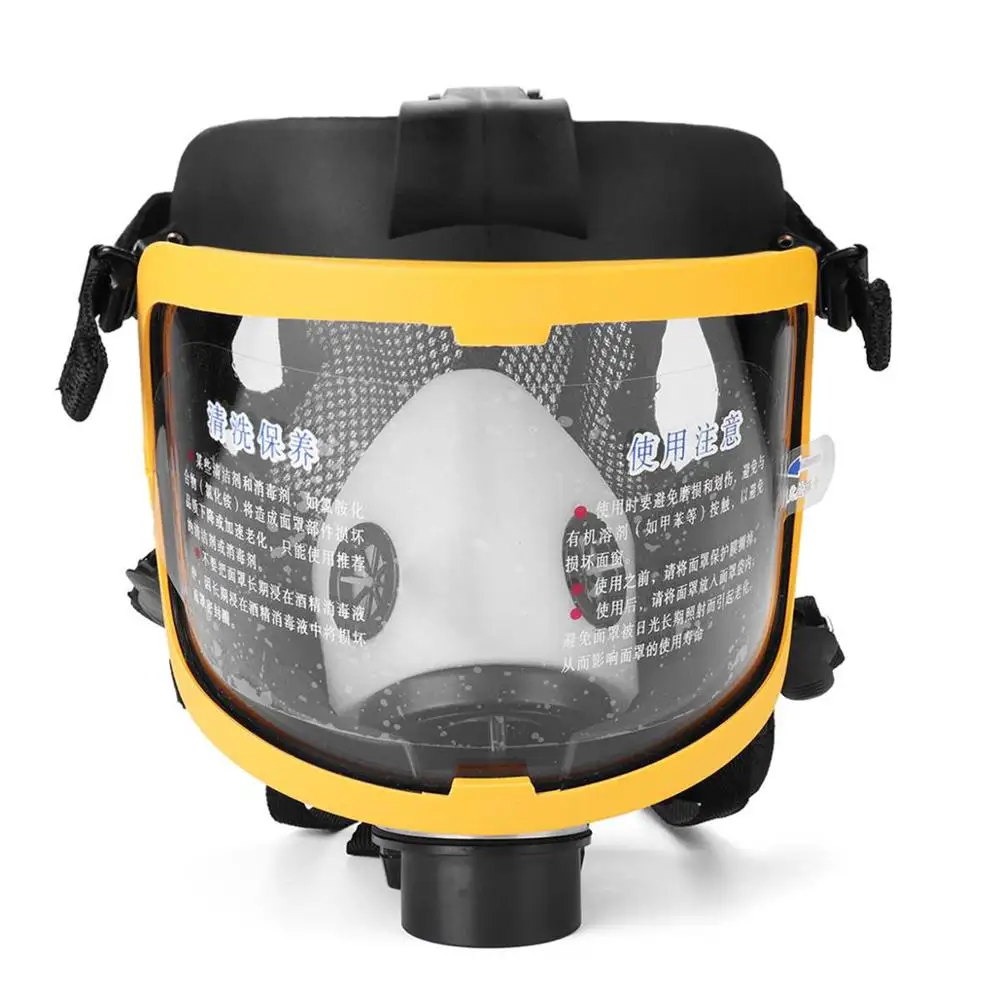 Flusso d'aria costante elettrico fornito maschera antigas a pieno facciale alimentata sistema respiratore maschera respiratoria protettiva dispositivo di sicurezza sul posto di lavoro