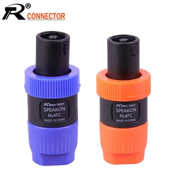 

10pcs/lot 4 Pin NL4FC Speaker Power Amplifier Connector Professional 4 Poles AC Power Plug Connector Lock with Twist