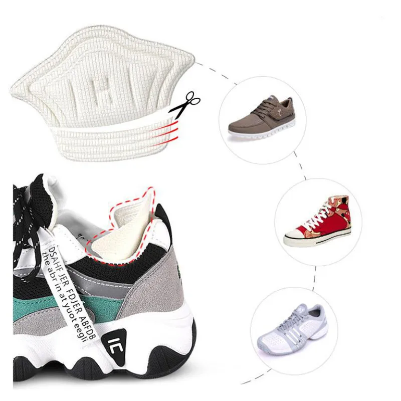 2PC Crash Insole Patch Shoes Back Sticker Anti-wear Feet Pad Cushion Anti-dropping Sport Sneaker Heel Anti Blister Friction