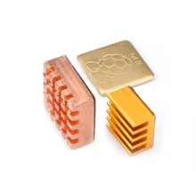 

Cooling For Raspberri Pi Pie 2 For Raspberry Pi 3 Model B Heatsink ( 2 Pieces Pure Copper + 1 Piece Aluminum Heat Sink )