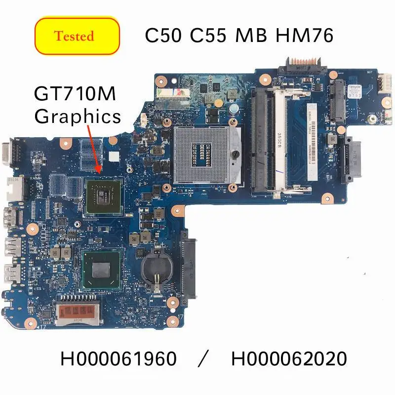 Original For Toshiba Satellite C50 C55 Notebook Motherboard H000061960 H000062020 mainboard GT710M CPU | Компьютеры и офис