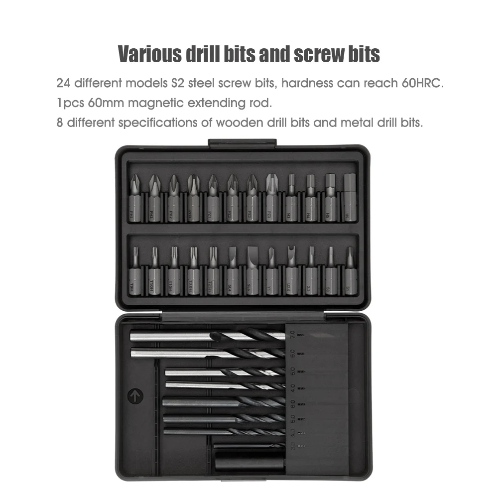 Xiaomi Mijia Type-C Brushless Cordless Electric Drill 2000mAh Smart Display description image 11